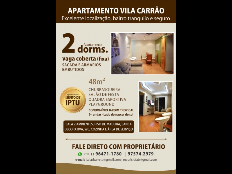 Apartamento à venda Vila Carrão com 48m² e 2 quartos por R$ 280.000 - 111125026-WhatsApp Image 2017-01-26 at 16.32.48.jpeg